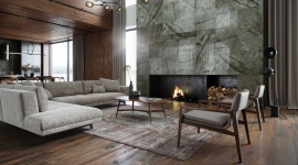 Stylowe wnętrza z płytkami jak drewno od Opoczno